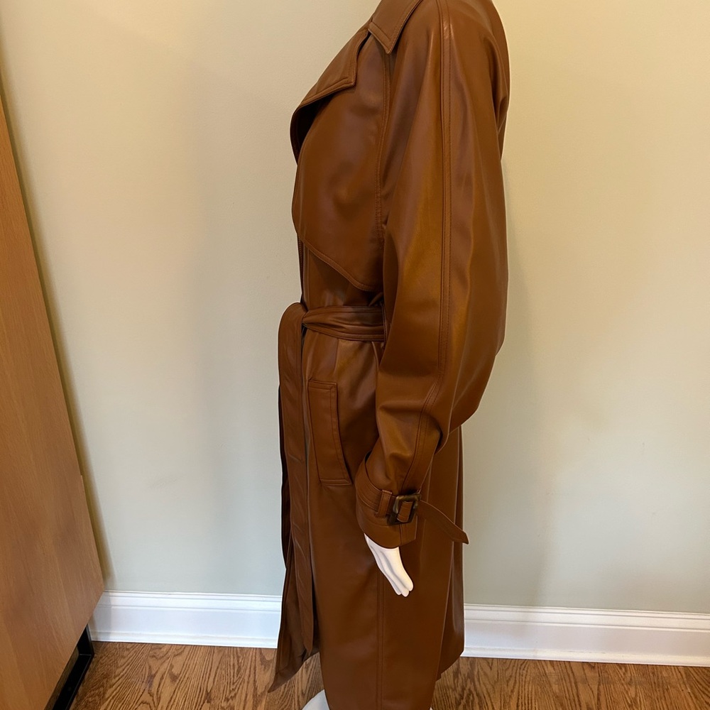 Nine West faux leather trench - Picture 3 of 8